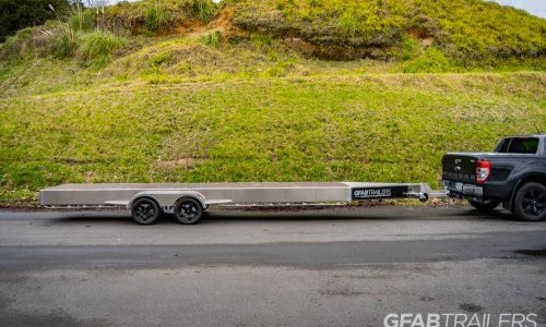 GFAB Tandem Axle Alloy Roofing Trailer - Side