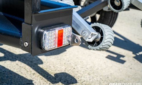GFAB Alloy Black Single Sportski Trailer - waterproof led tail lights