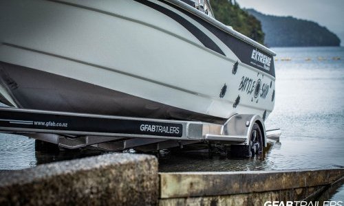 GFAB Alloy Small Boat Trailer - Launching Extreme 545