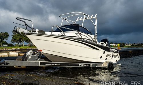 GFAB Alloy Small Boat Trailer - Launching Extreme 545
