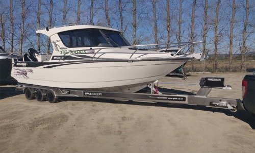 Extreme 885 on GFAB Alloy Transport Trailer